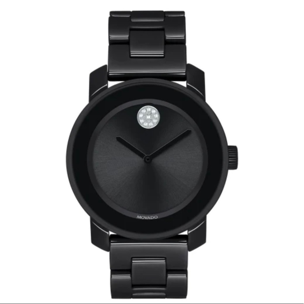 Black Movado Bold - brand new - plastic still on !